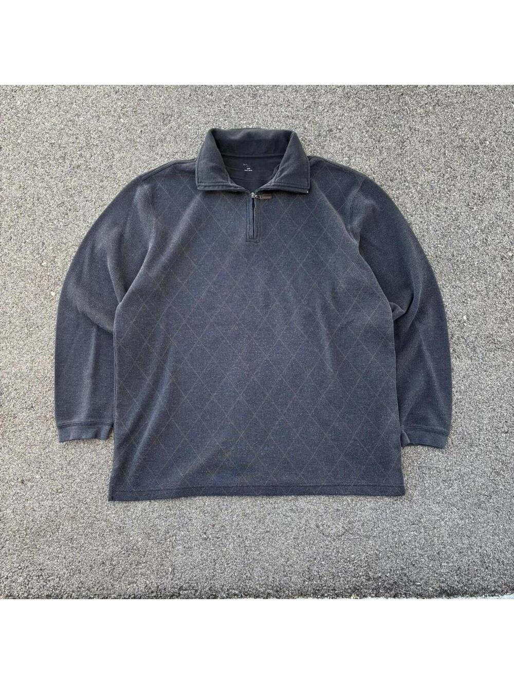 Polo Ralph Lauren Men's Grey and Black Jumper